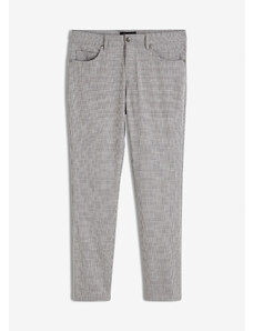 bonprix Strečové nohavice, rovné, Slim Fit, farba šedá