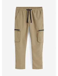 bonprix Kapsáčové nohavice, Regular Fit, z recyklovaného polyesteru, rovné, farba béžová