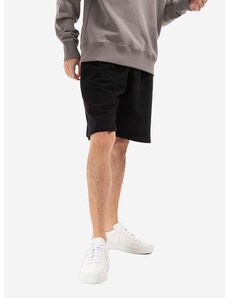 Bavlnené šortky A-COLD-WALL* Essential Logo Sweat Short ACWMB118 čierna farba
