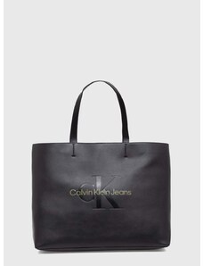 Kabelka Calvin Klein Jeans čierna farba, K60K610825