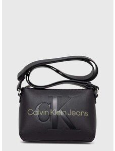 Kabelka Calvin Klein Jeans čierna farba,K60K610681