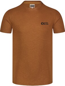 Nordblanc Hnedé pánske bavlnené tričko SEAL