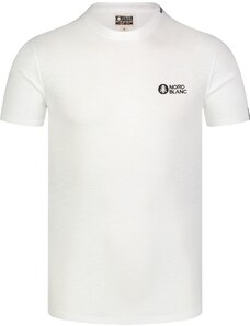 Nordblanc Biele pánske bavlnené tričko SEAL