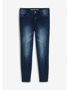 bonprix Super skinny džínsy, skrátené, farba modrá, rozm. 34