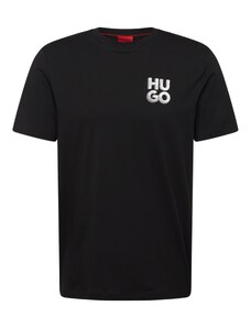 HUGO Red Tričko 'Detzington241' sivá / striebornosivá / čierna