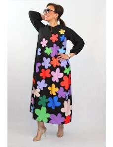 Taliansko Šaty s farebnými kvetmi
