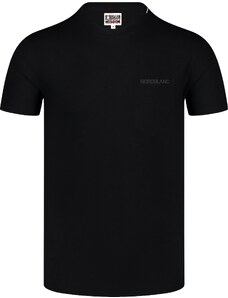 Nordblanc Čierne pánske bavlnené tričko SACHET