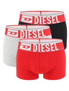 DIESEL - pánske boxerky 3PACK cotton stretch big logo DIESEL multicolor combo - limitovaná fashion edícia