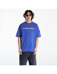 Pánske tričko A-COLD-WALL* Overdye Logo T-Shirt Volt Blue