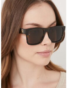 Slnečné okuliare Tommy Hilfiger dámske, hnedá farba, TH 2118/S