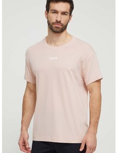 Tričko HUGO ružová farba,s potlačou,50518646