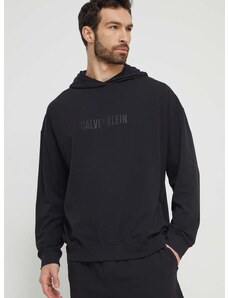 Mikina s kapucňou Calvin Klein Underwear čierna farba,s kapucňou,s potlačou,000NM2569E