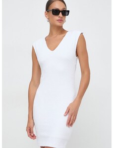 Šaty Guess OFELIA biela farba, mini, rovný strih, W4GK92 KBYN0