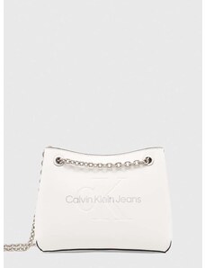 Kabelka Calvin Klein Jeans biela farba,K60K607831