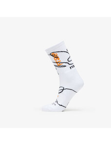 Pánske ponožky Footshop The Skateboard Socks White/ Orange