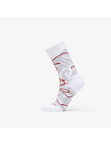 Pánske ponožky Footshop The More Basketball Socks Grey/ Wine
