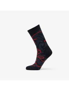 Pánske ponožky Footshop The More Basketball Socks Black/ Red