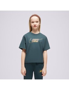 Nike Tričko G Nsw Tee Boxy Metallic Hbr Girl Deti Oblečenie Tričká FJ6785-328