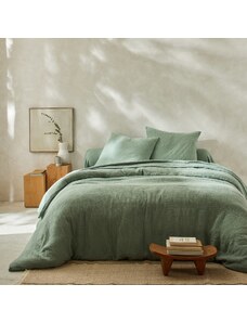 Blancheporte Jednofarebné posteľná bielizeň z bavlnenej gázoviny zelená 050