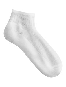 Blancheporte Súprava 5 párov nízkych športových ponožiek Quarter biela 038