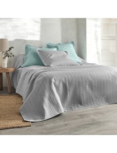 Blancheporte Prešívaná prikrývka na posteľ s geometrickým vzorom, mikrovlákno perlovosivá 065