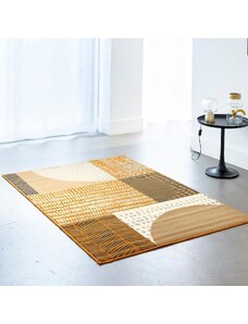 Blancheporte Dekoratívny koberec s geometrickým vzorom horčicová 060