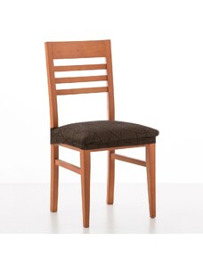 Blancheporte Súprava 2 žakárových pružných poťahov na stoličke so vzorom hadej kože gaštanová 041