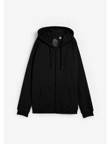 bonprix Mikinová bunda s kapucňou, Essential, farba čierna