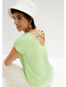bonprix Tričko s detailom na chrbte, farba zelená
