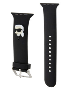Karl Lagerfeld Karl Head NFT Remienok pre Apple Watch 38/40/41 čierna KLAWMSLKNK