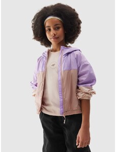 4F Dievčenská prechodná bunda - fialová