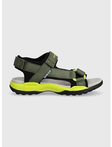 Detské sandále Geox BOREALIS zelená farba