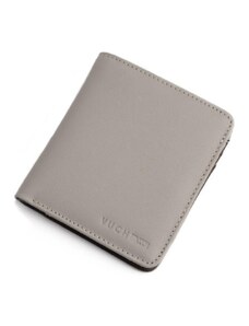 Vuch Kožená peňaženka v šedej farbe Halter