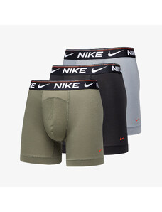 Boxerky Nike Dri-FIT Ultra Comfort Boxer Brief 3-Pack Cool Grey/ Medium Olive/ Black