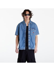Tommy Hilfiger Pánska košeľa Tommy Jeans Denim Short Sleeve Overshirt Mid Indigo