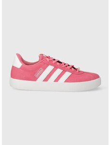Semišové tenisky adidas COURT ružová farba, ID9075