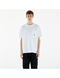 Pánske tričko Calvin Klein Jeans Texture Pocket Short Sleeve T-Shirt Bright White