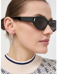Slnečné okuliare Saint Laurent dámske, čierna farba, SL 638