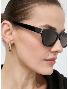 Slnečné okuliare Saint Laurent dámske, čierna farba, SL M127/F
