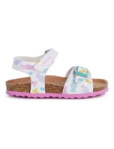 Detské sandále Geox biela farba