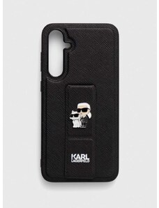 Puzdro na mobil Karl Lagerfeld S23 FE S711 čierna farba
