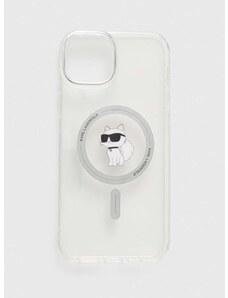 Puzdro na mobil Karl Lagerfeld iPhone 15 Plus / 14 Plus 6.7" priehľadná farba
