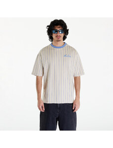 Pánske tričko New Era Pinstripe Oversized T-Shirt UNISEX Stone/ Copen Blue