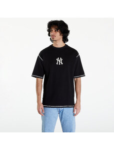 Pánske tričko New Era New York Yankees MLB World Series Oversized T-Shirt UNISEX Black/ Off White