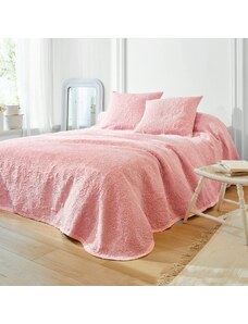 Blancheporte Jednofarebná prikrývka na posteľ Melisa ružové drevo 220