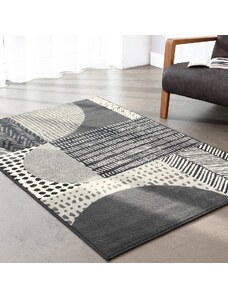 Blancheporte Dekoratívny koberec s geometrickým vzorom tmavosivá 060