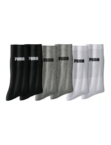 Blancheporte Súprava 6 párov polo ponožiek Crew, sivé, biele, čierne sivá+biela+čierna 042