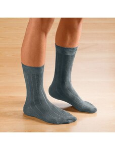 Blancheporte Ponožky so širokým lemom, súprava 2 páry čierna+sivá 042