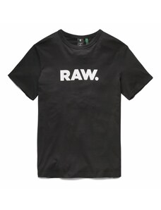 G-Star RAW Tričko 'Holorn' čierna / biela