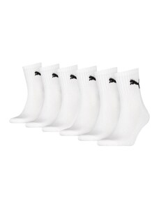 Blancheporte Sada 6 párov polo ponožiek Short Crew, bielej alebo čiernej biela 046
